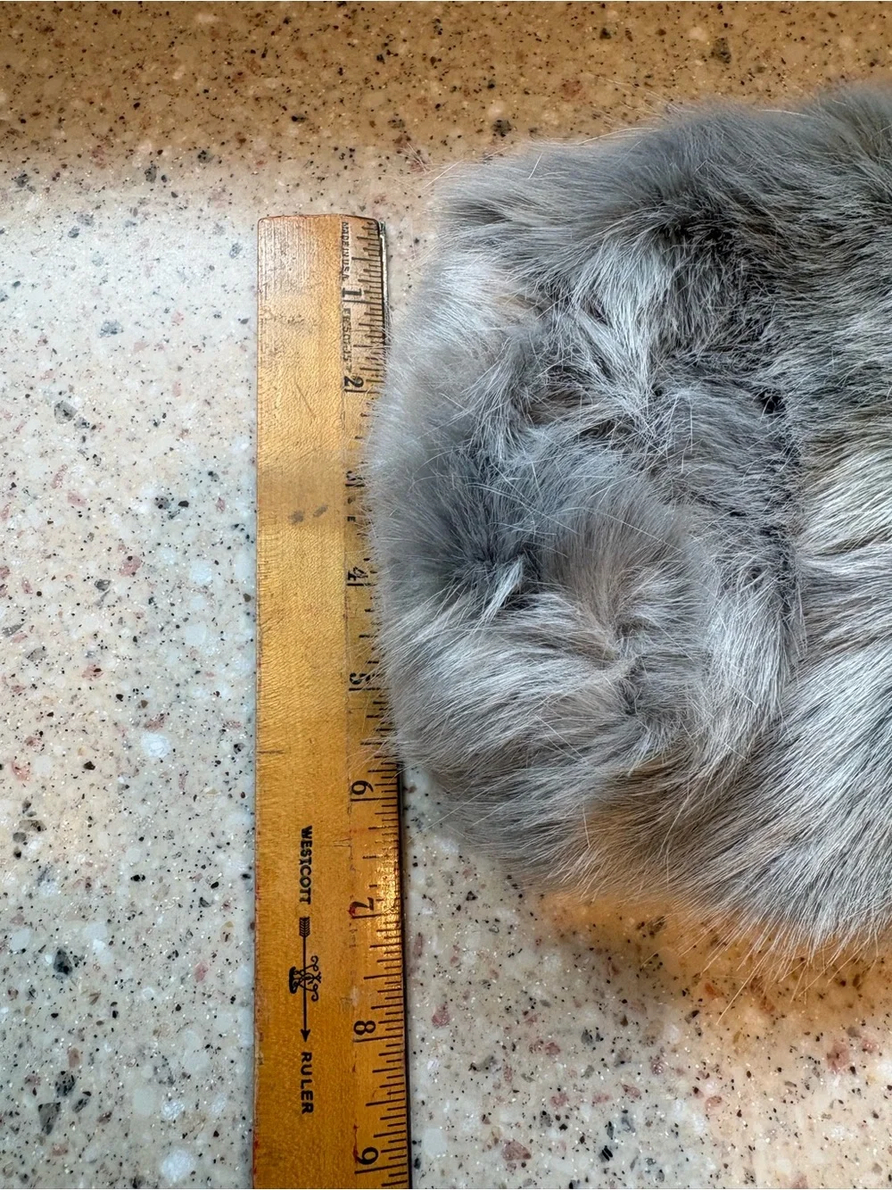 Restoration Hardware (RH) Ultra Faux Fur Wine Bag With Leather Tie, NWT, Fog